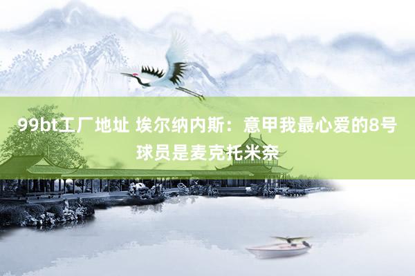 99bt工厂地址 埃尔纳内斯：意甲我最心爱的8号球员是麦克托米奈